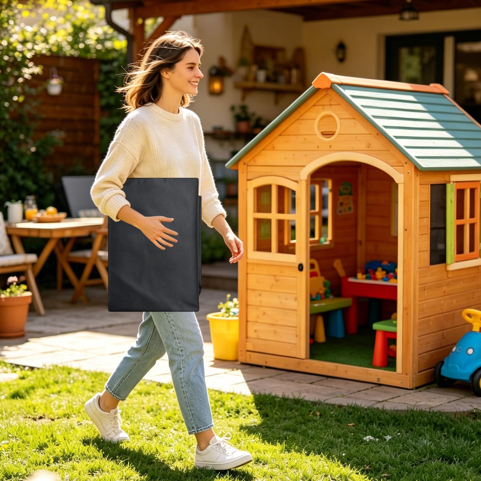 Cubiertas para casas de juegos - Kids Outdoor Playhouse reseña y precio