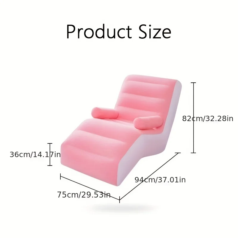 Sofá perezoso inflable de PVC  - Kids Outdoor Lounge Chair reseña y precio