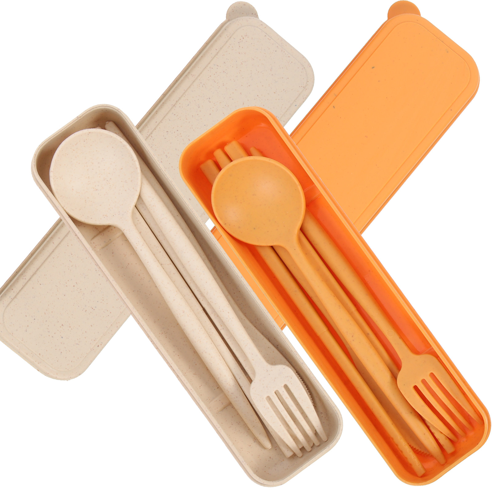 2 Juegos de Cubiertos Portátil - Kids.Outdoor Utensils reseña y precio