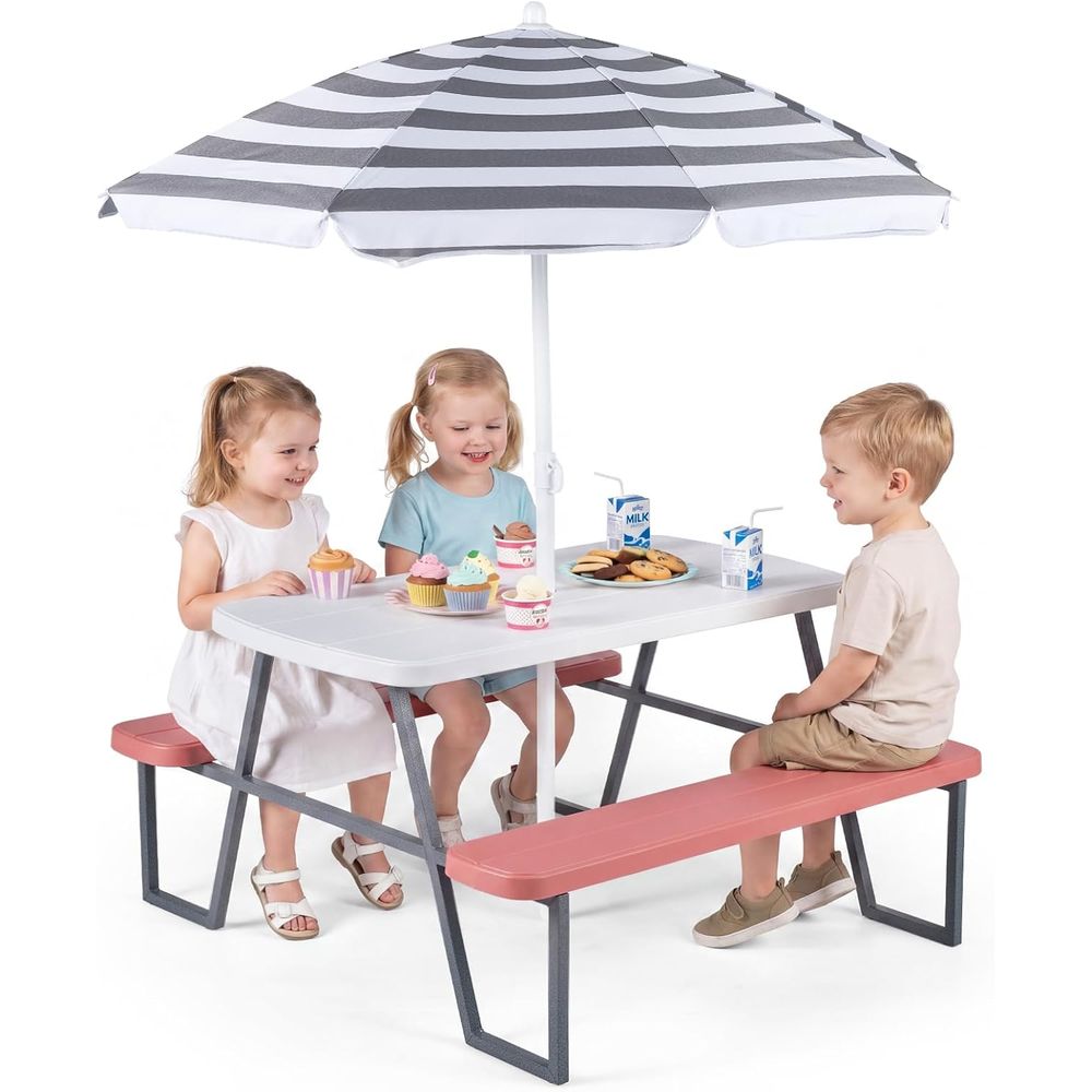 Mesa de Picnic para Niños, Jue - Kids Outdoor Bench Table reseña y precio