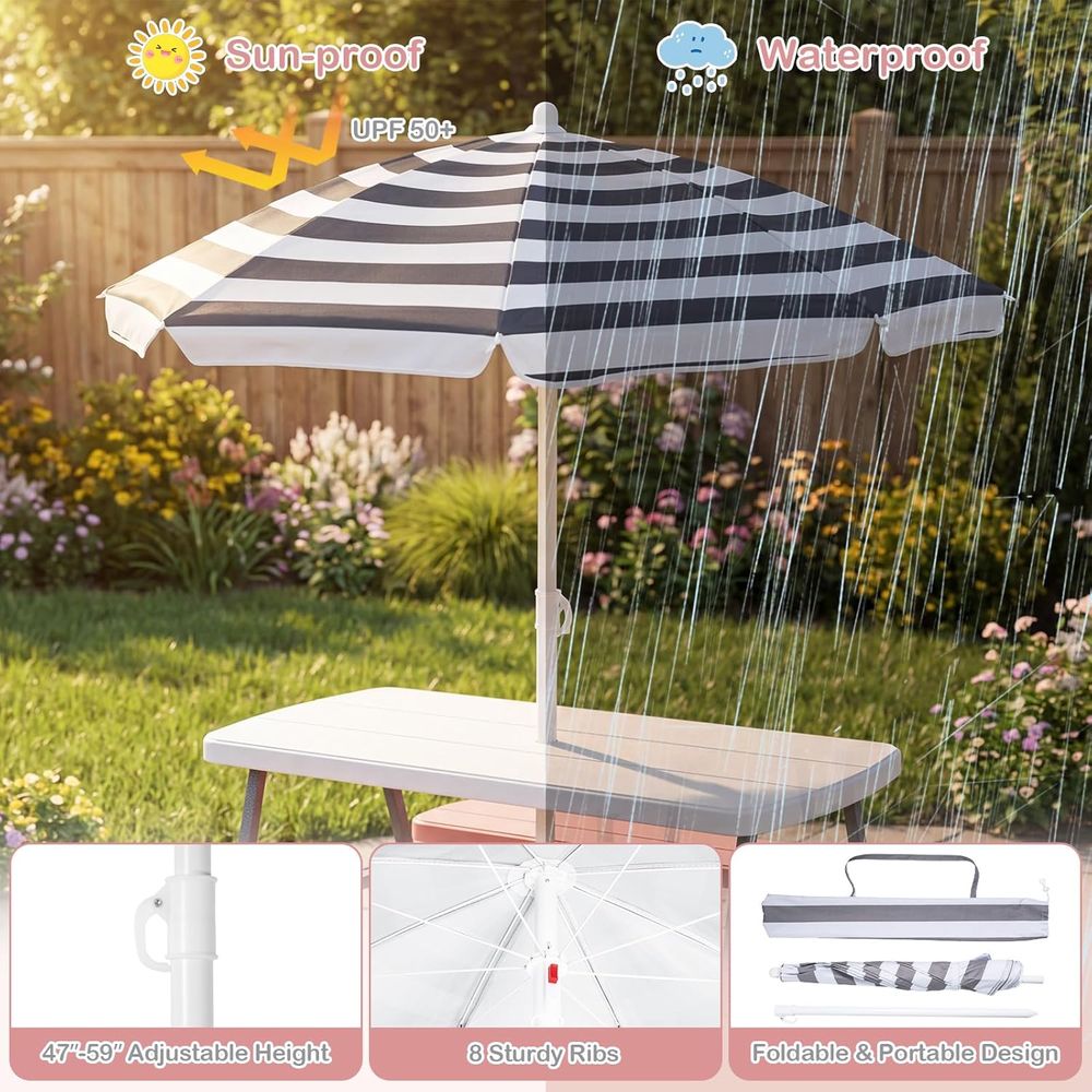 Mesa de Picnic para Niños, Jue - Kids Outdoor Bench Table reseña y precio